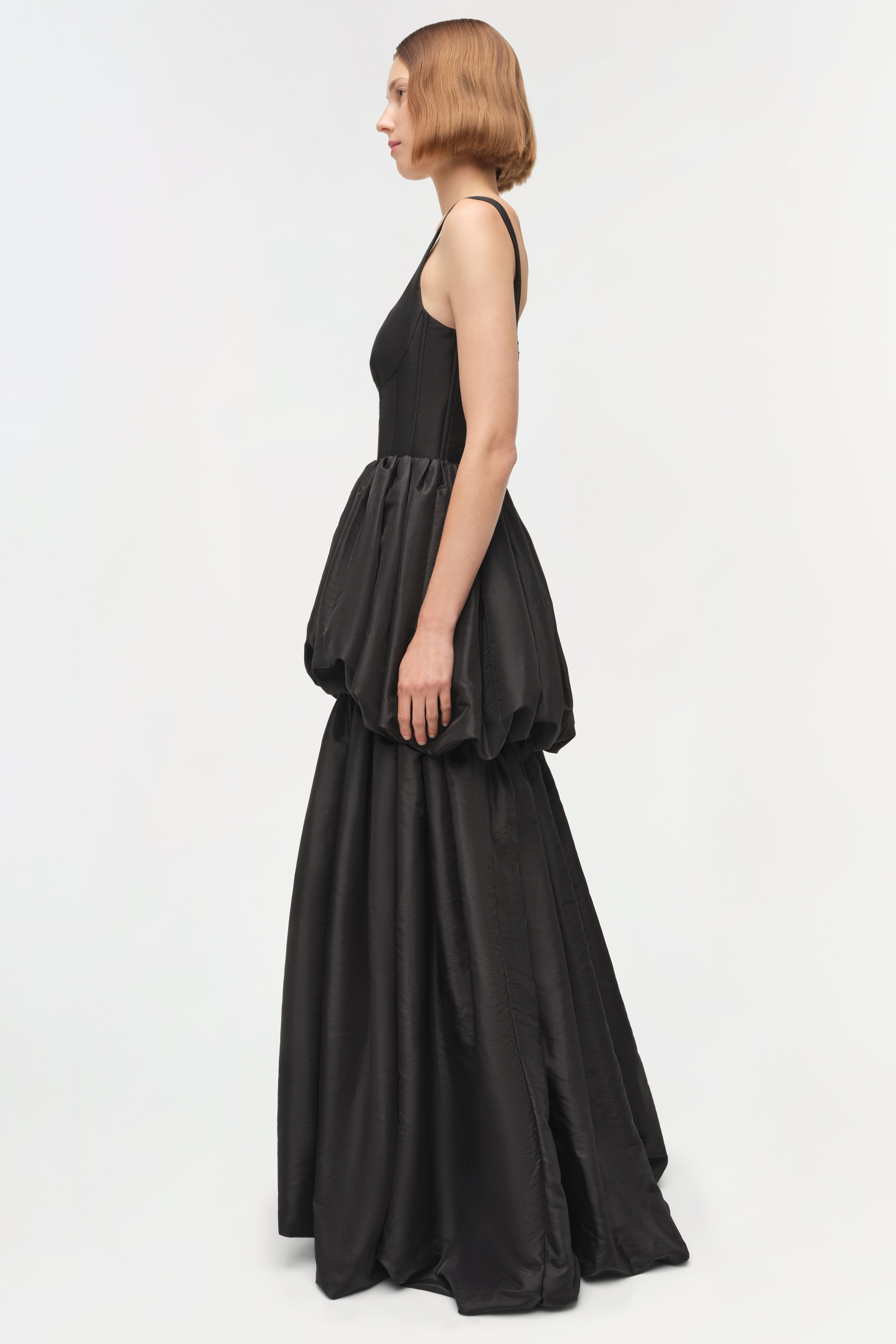 Tabitha Taffeta Tiered Bubble Dress SIMKHAI Tabitha Taffeta Tiered Bubble Dress SIMKHAI