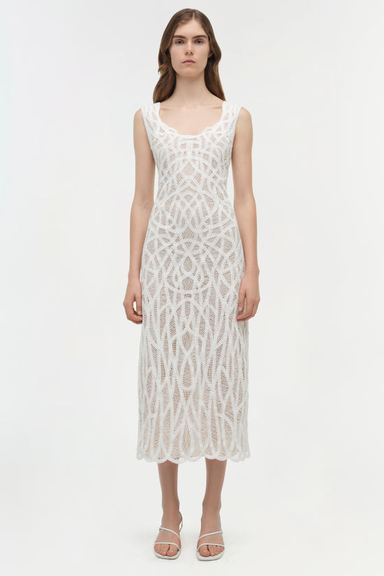 Leonora Macrame Midi Dress
