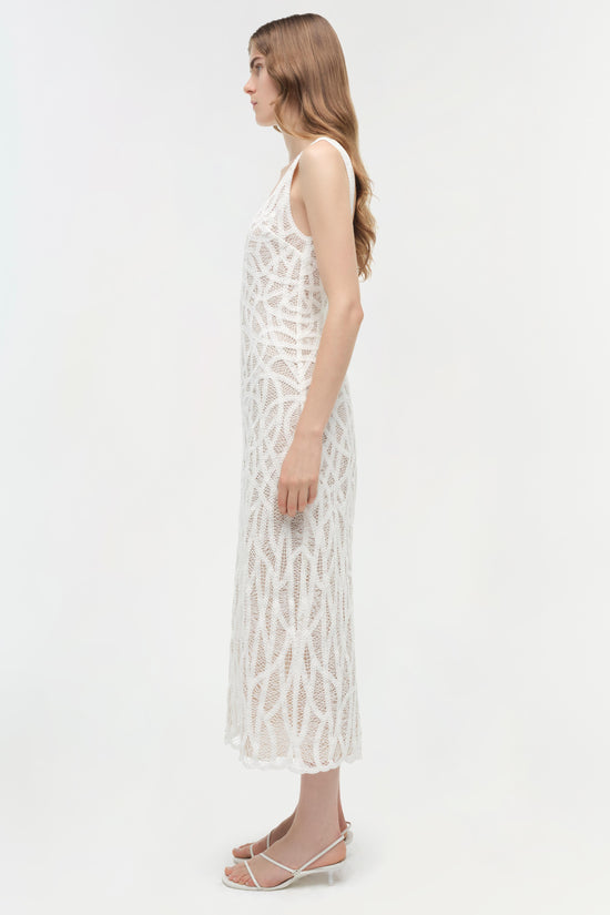 Leonora Macrame Midi Dress