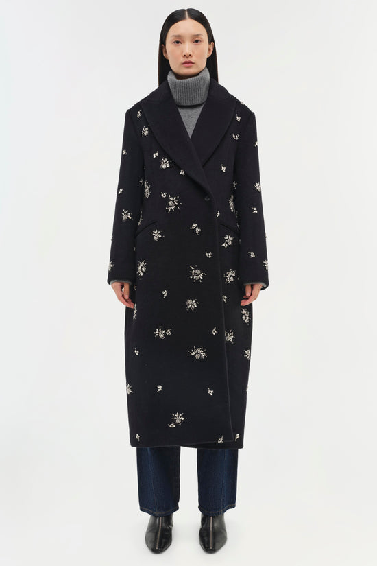 Gianni Embellished Wool Coat