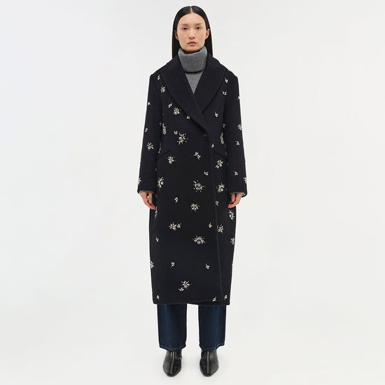 Gianni Embellished Wool Coat