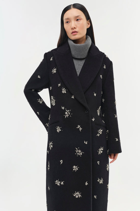 Gianni Embellished Wool Coat