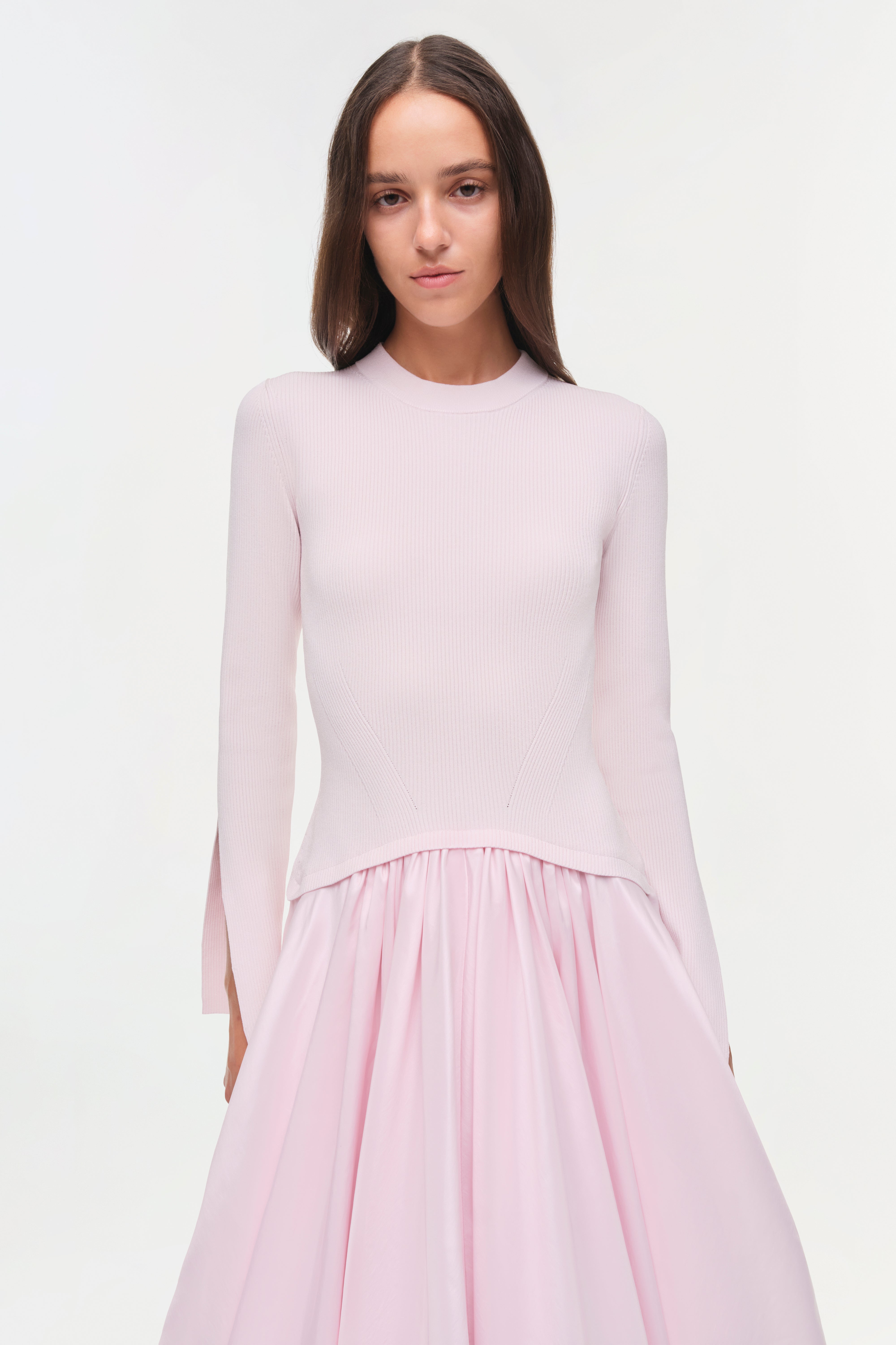 Kenlie Taffeta Knit Midi Dress SIMKHAI Kenlie Taffeta Knit Midi Dress SIMKHAI