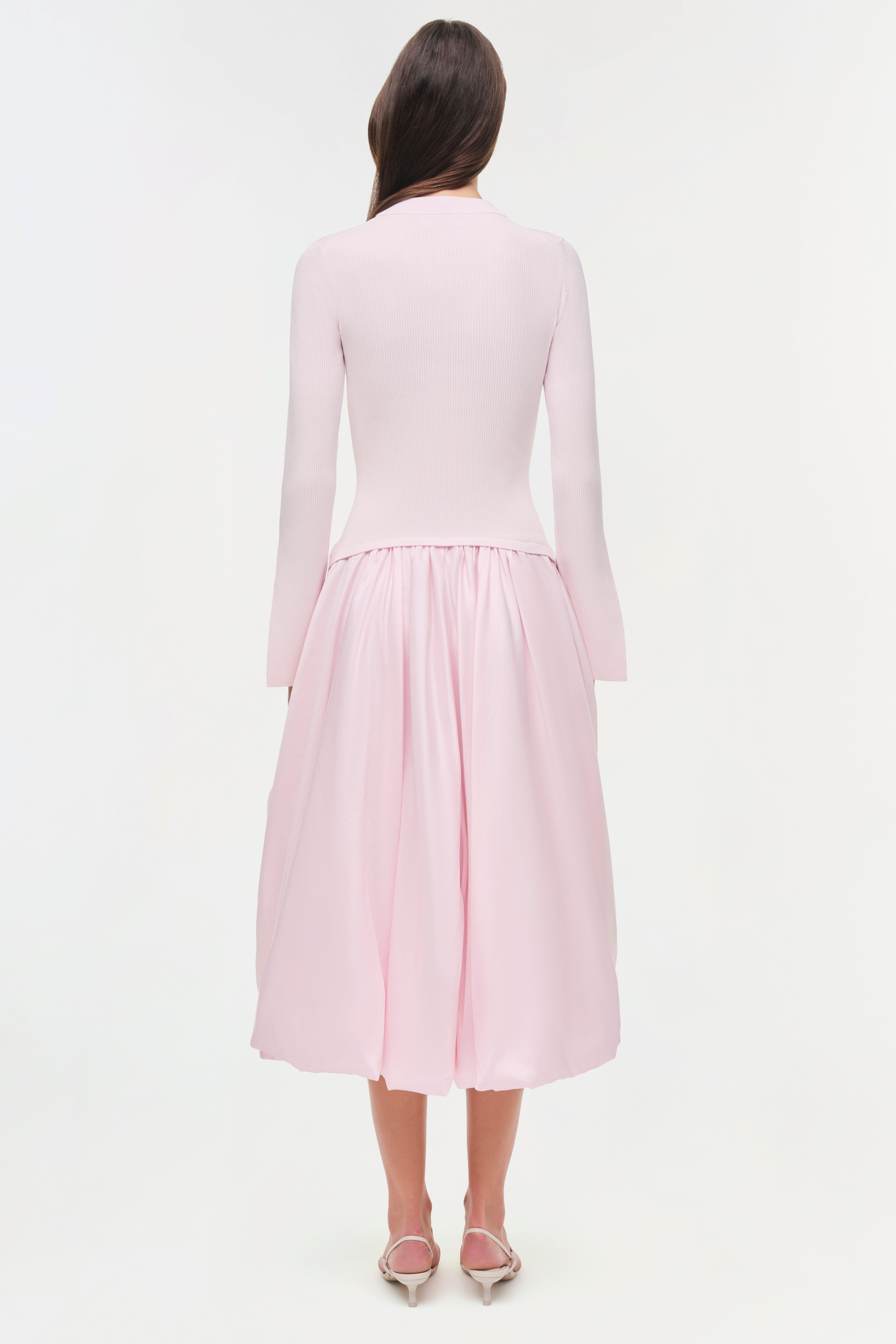 Kenlie Taffeta Knit Midi Dress – SIMKHAI Kenlie Taffeta Knit Midi Dress – SIMKHAI