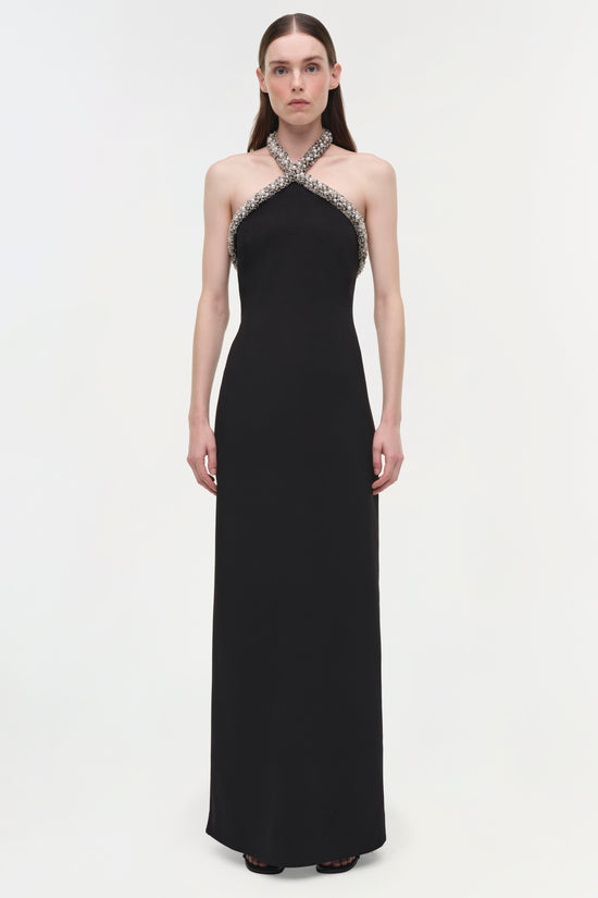 Dakota Embellished Halter Gown