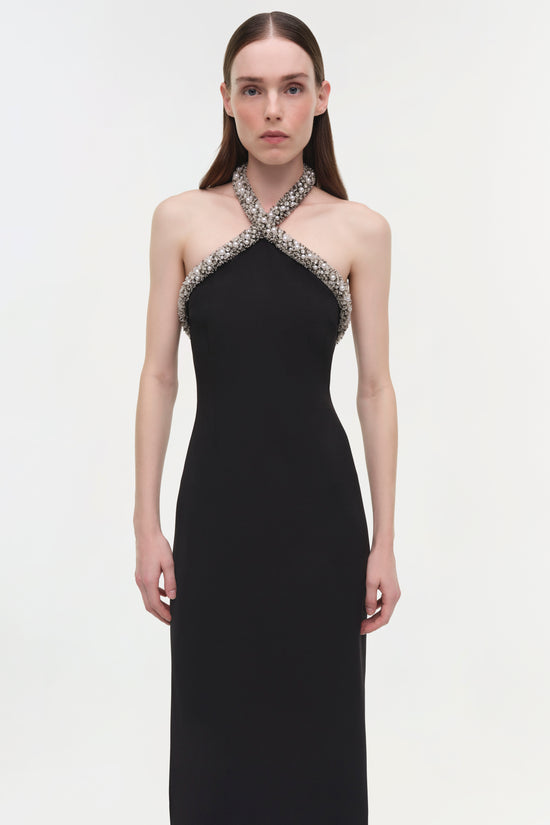 Dakota Embellished Halter Gown