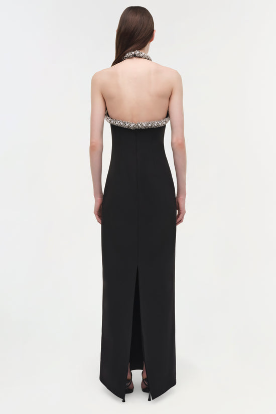 Dakota Embellished Halter Gown