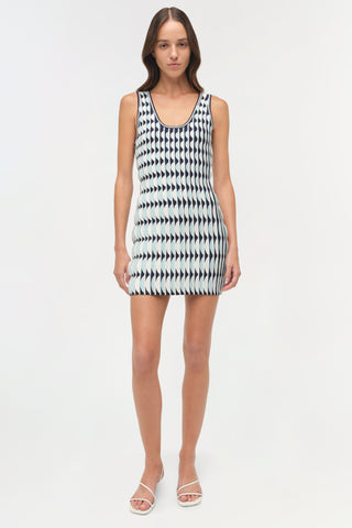 Lorien Scalloped Knit Mini Dress