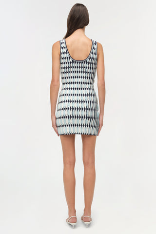 Lorien Scalloped Knit Mini Dress