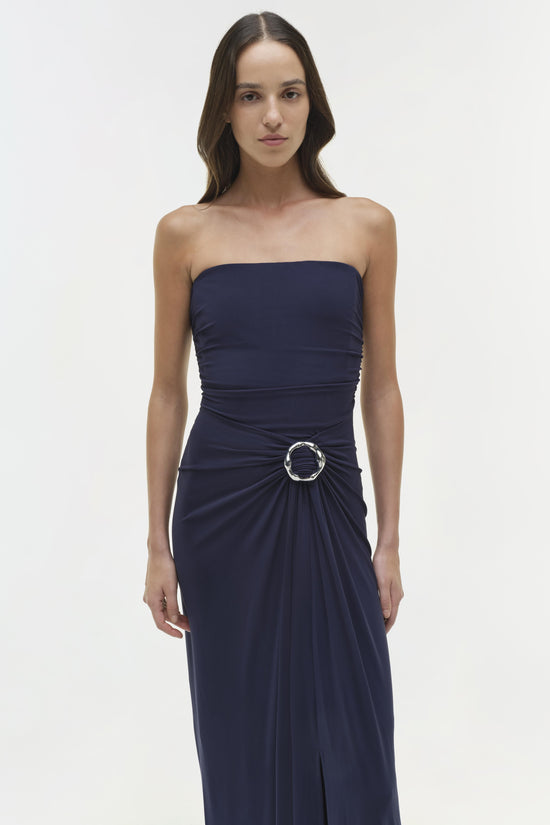 Emma Jersey Strapless Gown