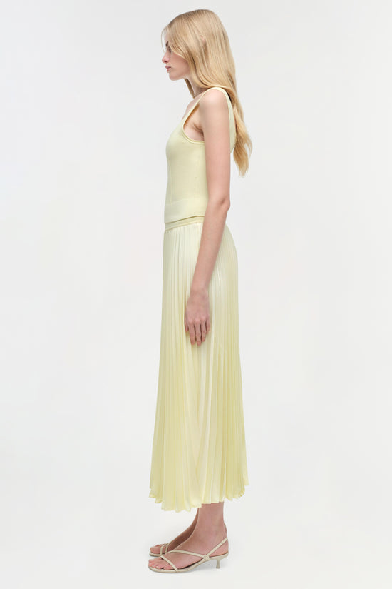 Melanie Pleated Midi Skirt