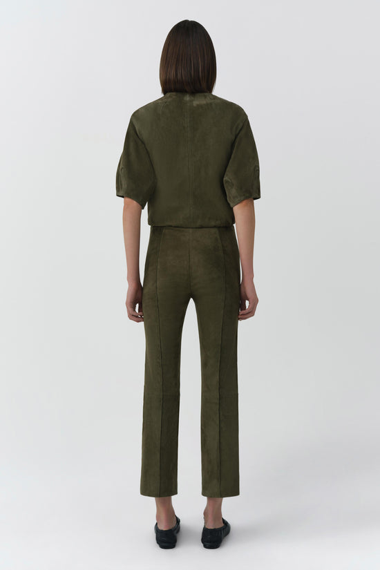 Veda Cropped Suede Pant
