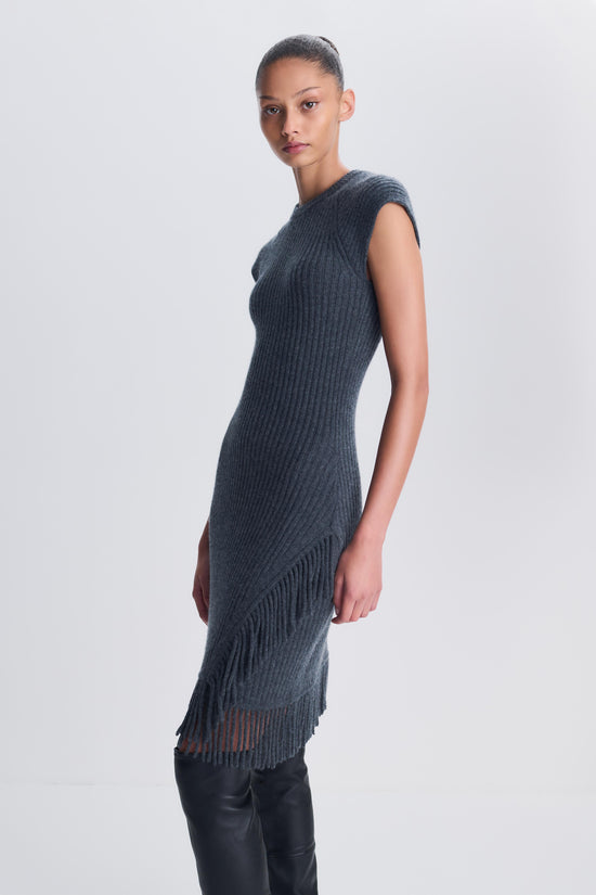 Margot Knit Fringe Mini Dress