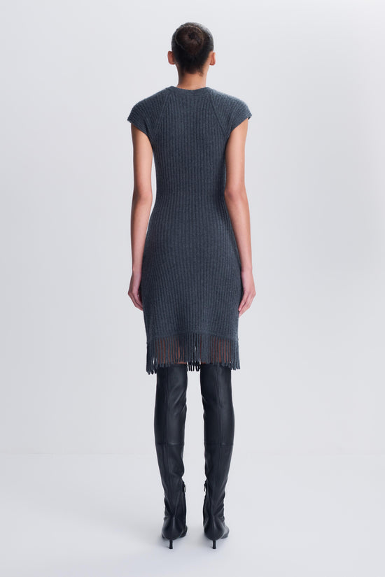 Margot Knit Fringe Mini Dress