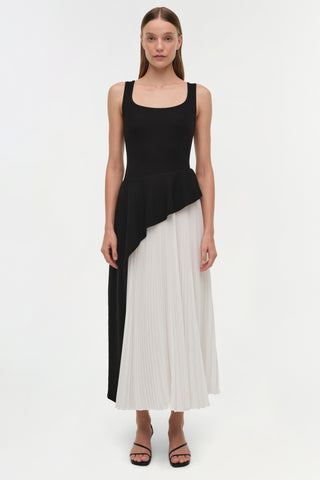 Zayla Pleated Midi Dress
