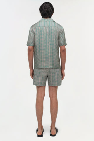 Clarke Silk Foulard Camp Shirt