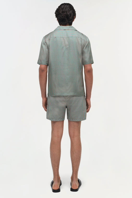 Clarke Silk Foulard Camp Shirt