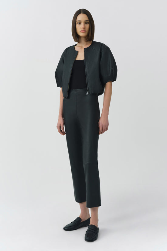 Veda Cropped Leather Pant