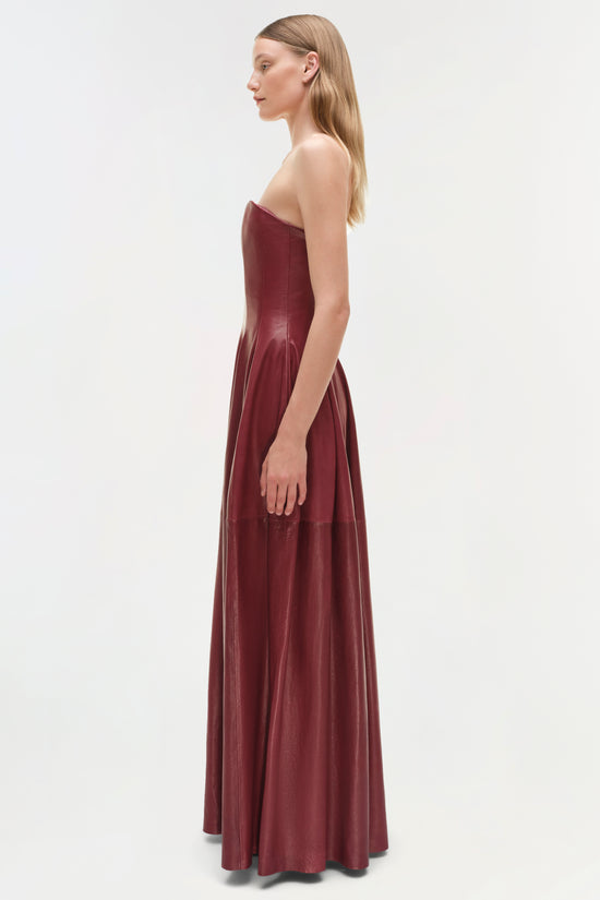 Carrington Leather Bustier Gown