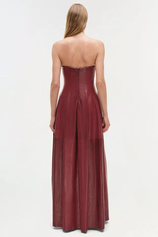 Carrington Leather Bustier Gown
