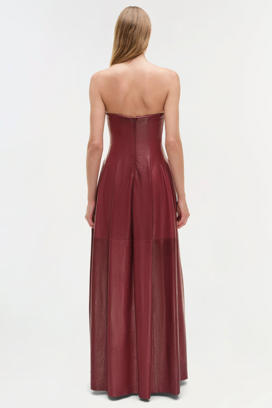 Carrington Leather Bustier Gown