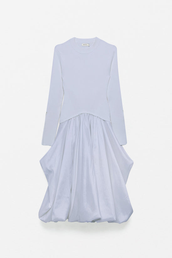 Kenlie Taffeta Knit Midi Dress