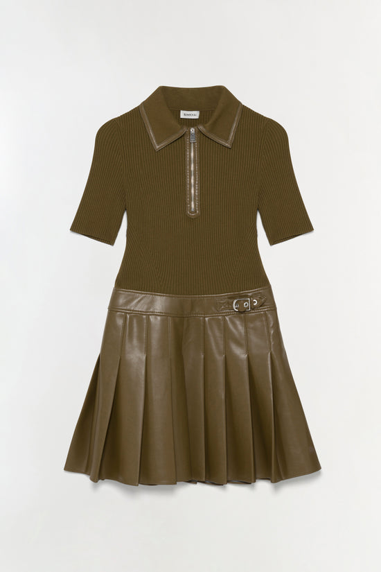 Linnie Knit Combo Mini Dress