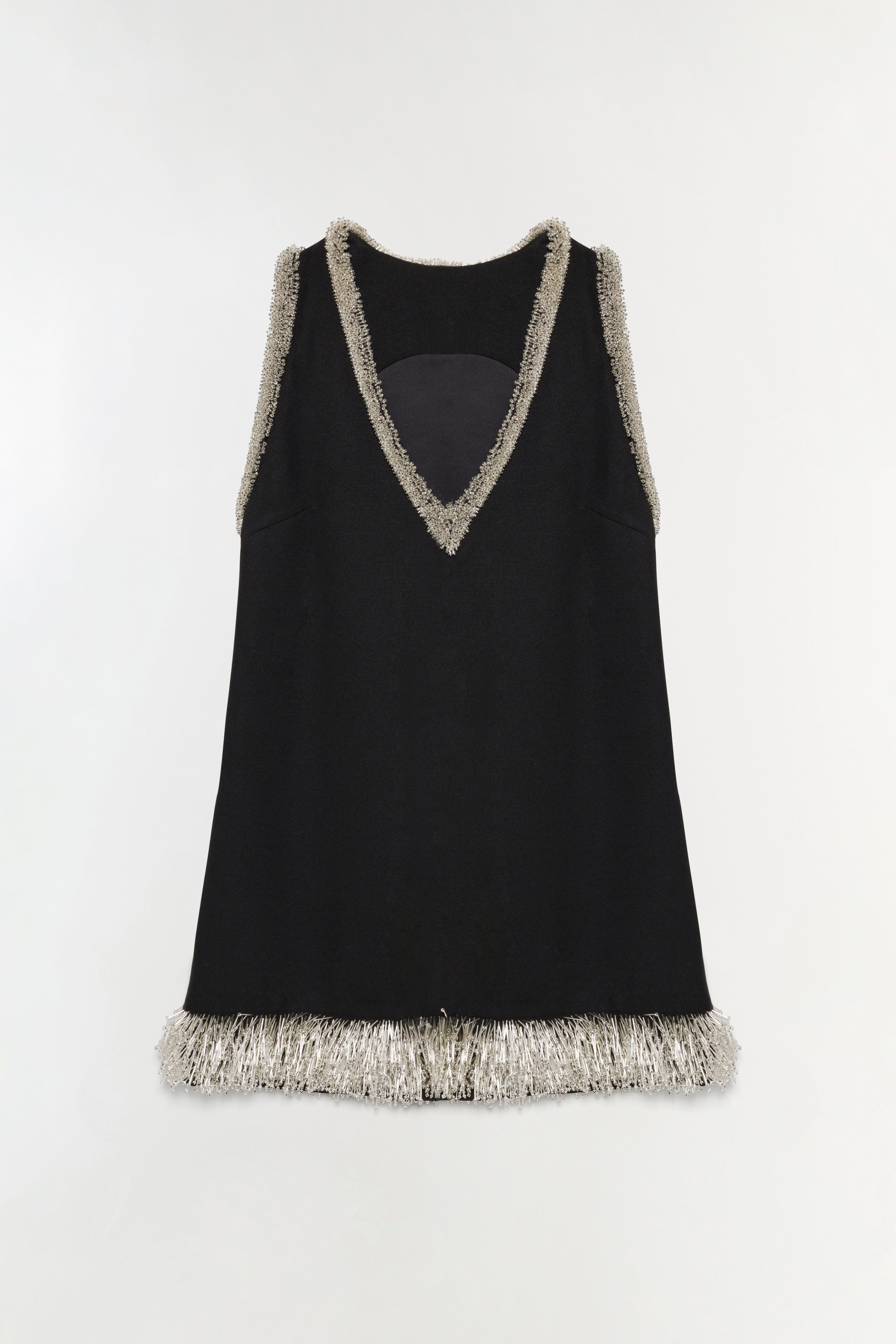 Simkhai Women's V-Neck Darcy Embellished Mini Dress in Black, Size 0 Simkhai Women's V-Neck Darcy Embellished Mini Dress in Black, Size 0