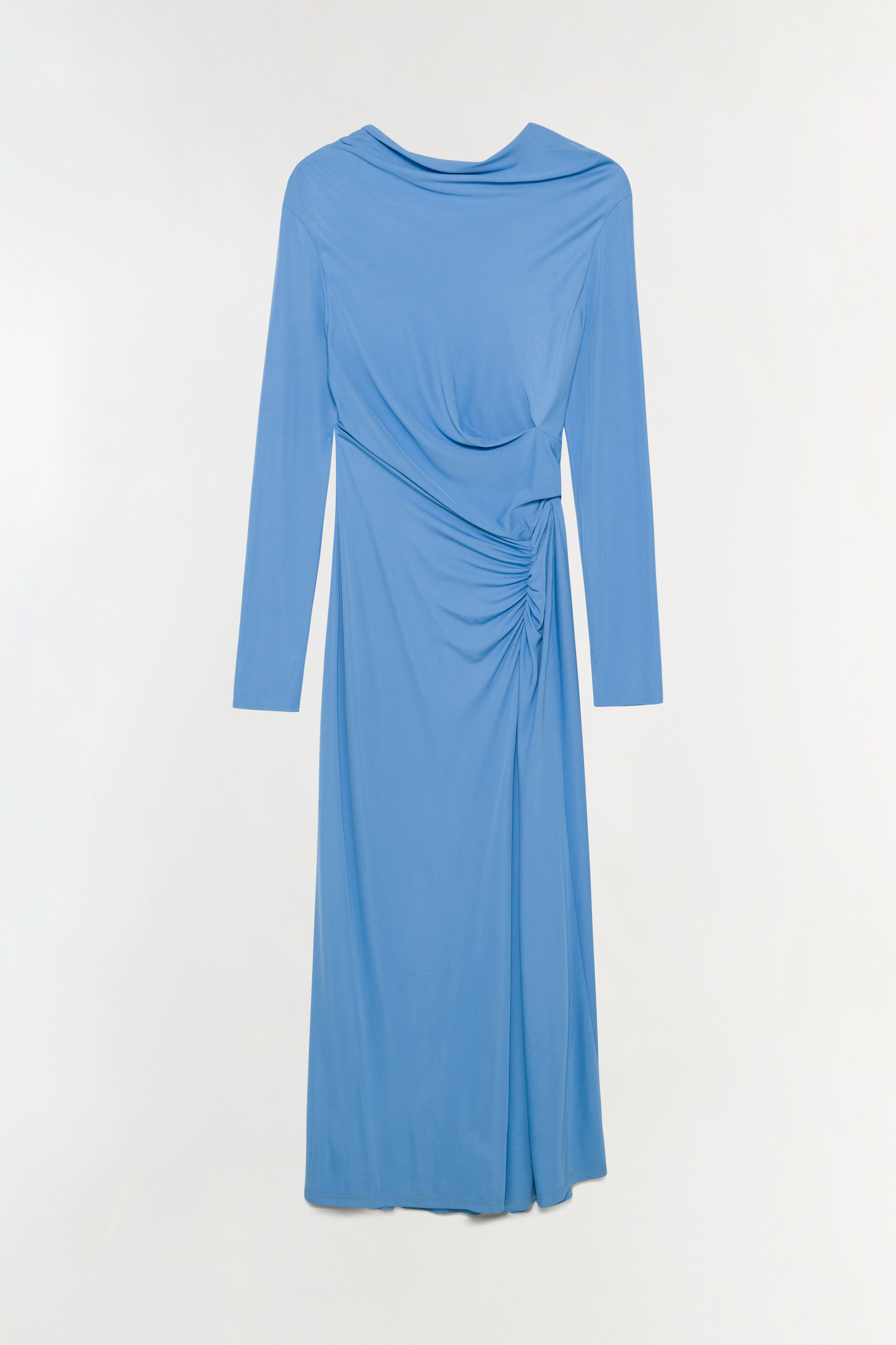 Ferrera Draped Jersey Midi Dress SIMKHAI Ferrera Draped Jersey Midi Dress SIMKHAI