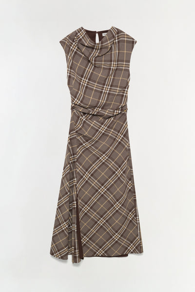 Ir　Draped plaid sleeveless dress 525-1181-NP-Flat_b4281a36-e8e6