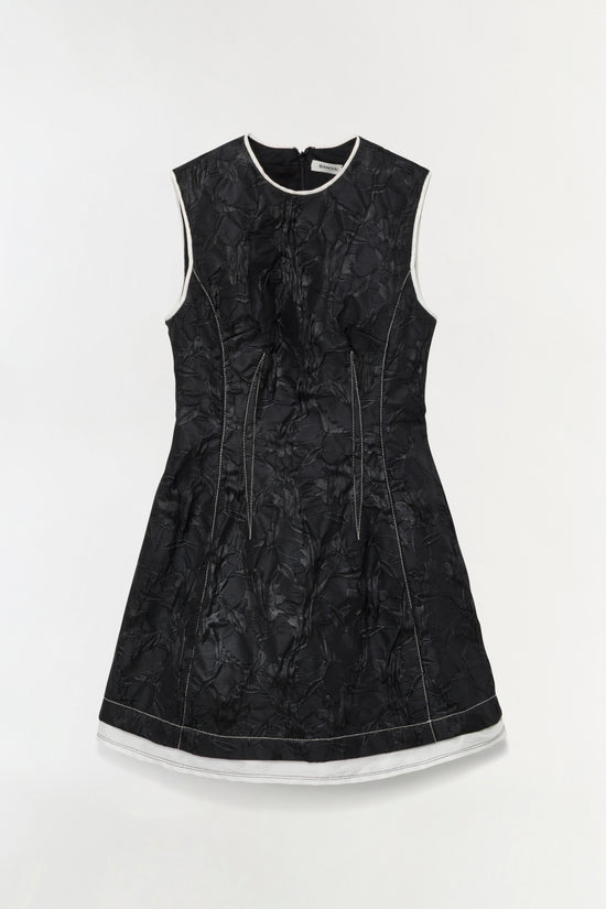 Audrina Jacquard Mini Dress