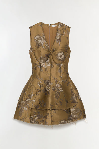 ワンピース Misha & Puff Dune Jacquard Dress Daphne Dress / Khaki Zig Zag – walker&wade