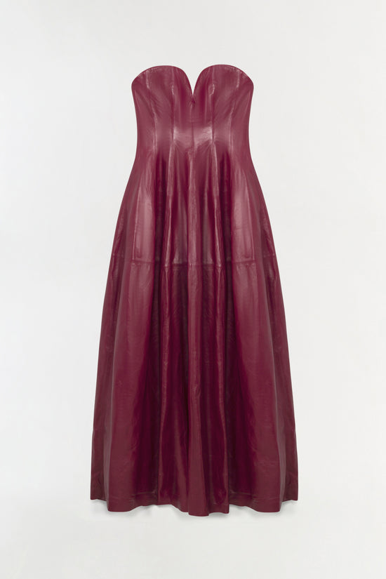 Carrington Leather Bustier Gown
