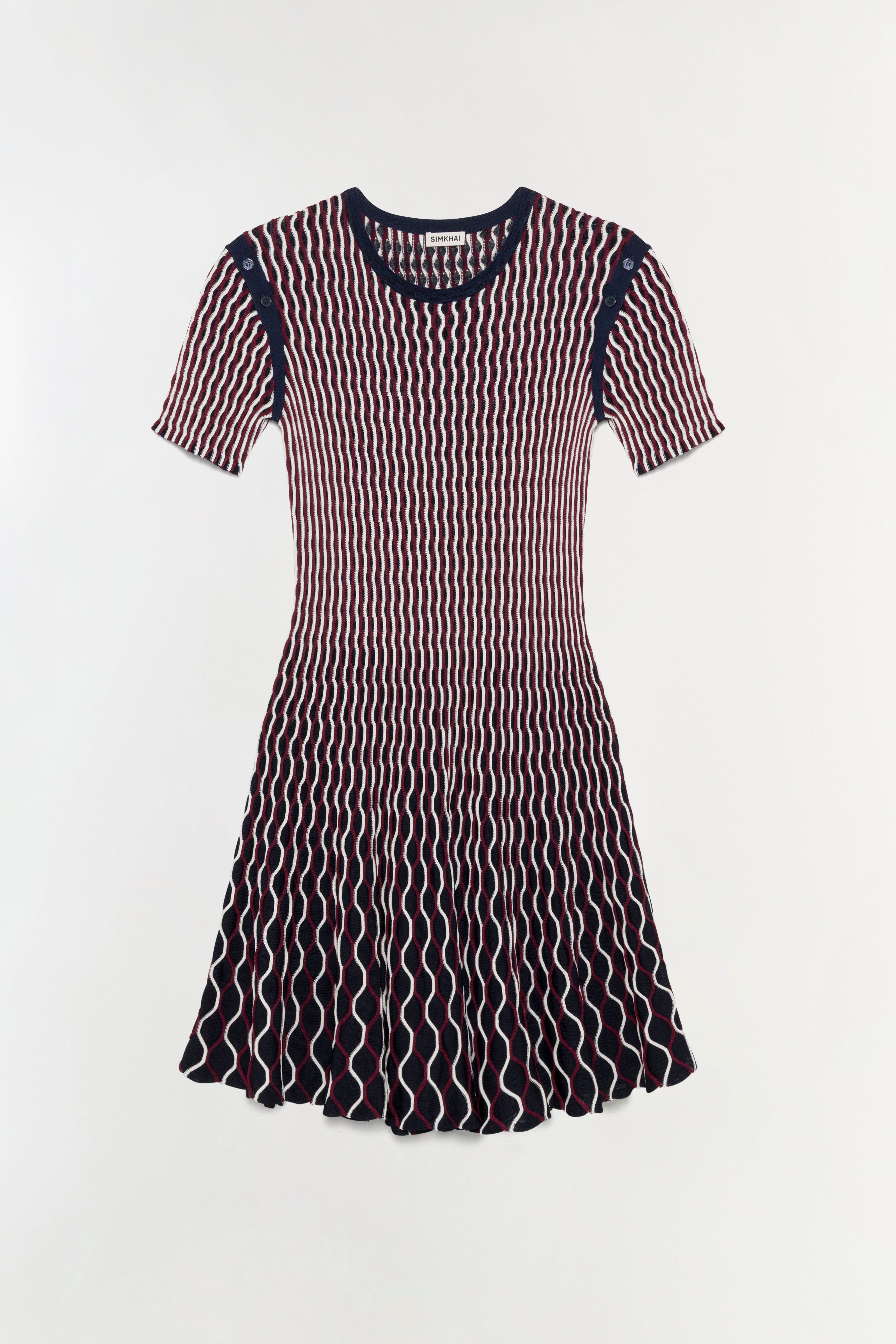 black and white knit dress Baylor Knit Mini Dress