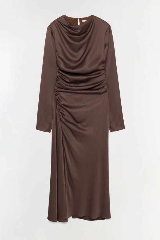 Odessa Satin Midi Dress