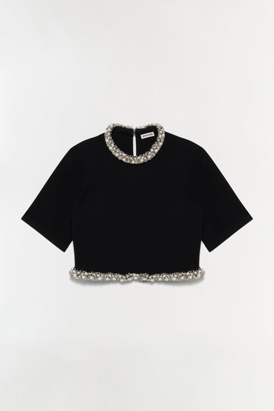 Ozelle Embellished Knit Top