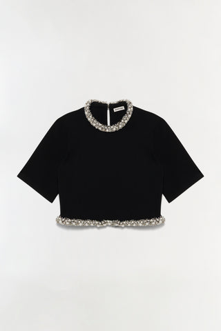 Ozelle Embellished Knit Top