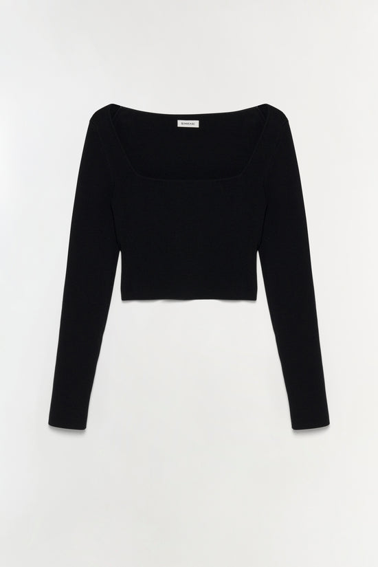 Halstin Knit Cropped Top