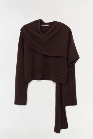 Elson Wool Cashmere Scarf Sweater