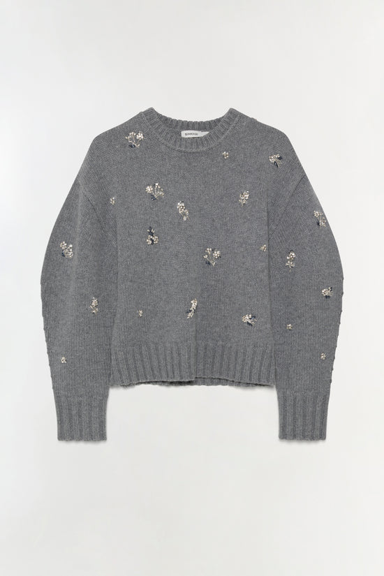 Coraline Embellished Knit Crewneck