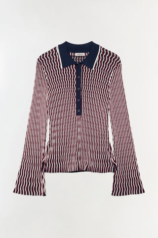 Colleen Knit Polo Top