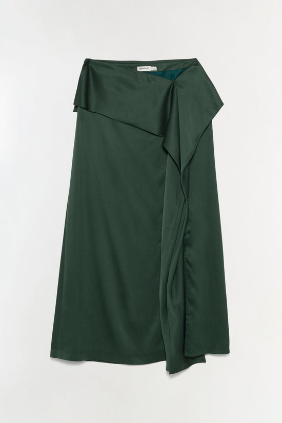 Maria Satin Midi Skirt
