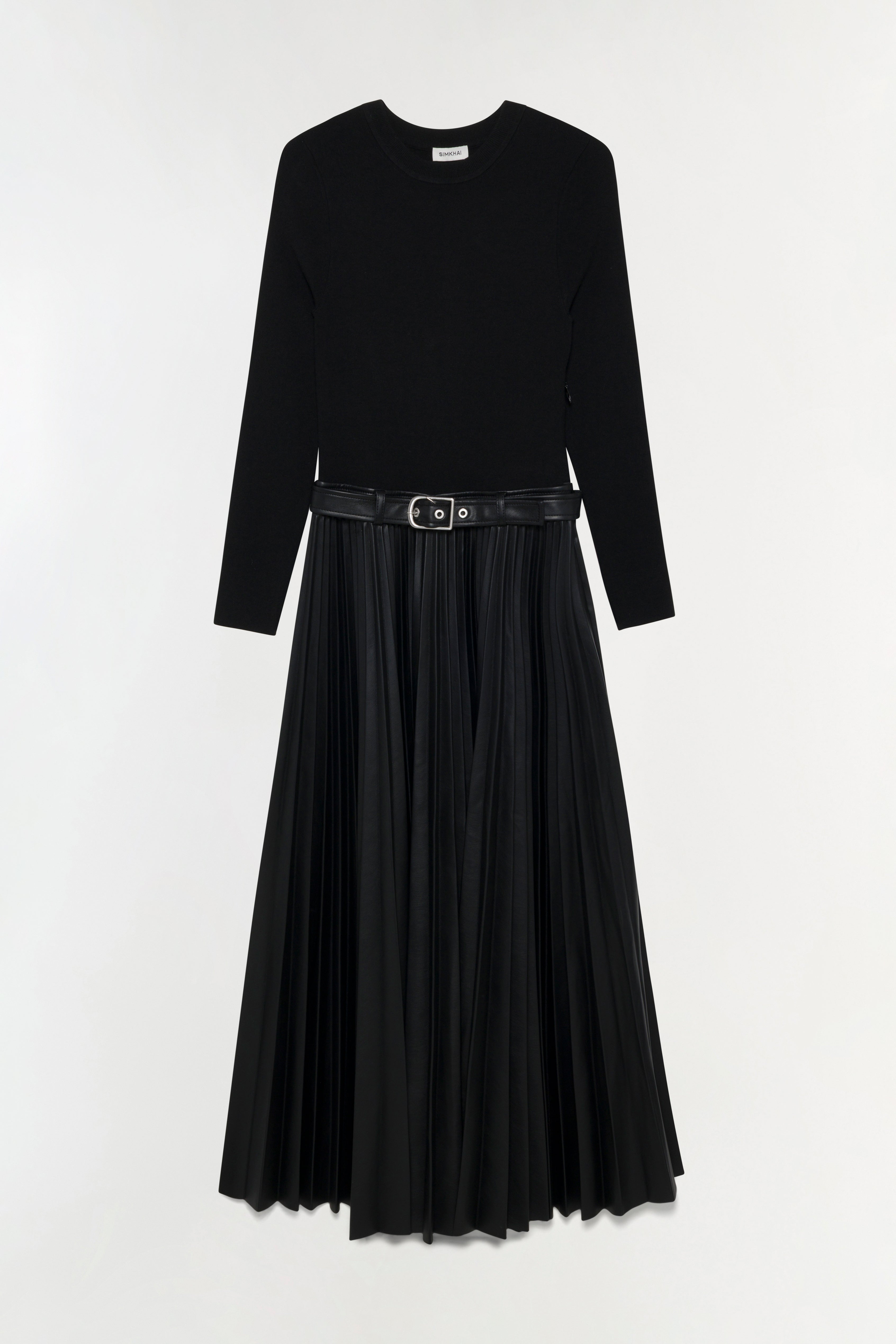 Abilene Knit Combo Midi Dress SIMKHAI Abilene Knit Combo Midi Dress SIMKHAI