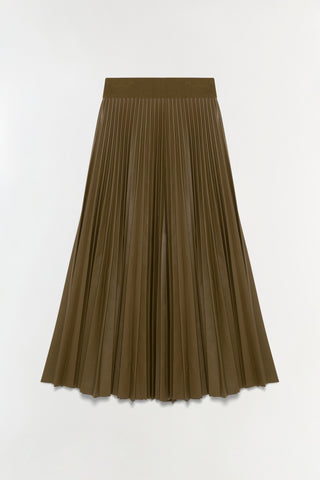 Kezia Vegan Leather Midi Skirt