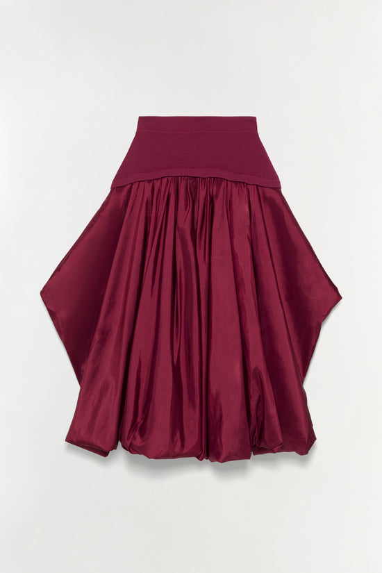 Corinn Taffeta Knit Midi Skirt