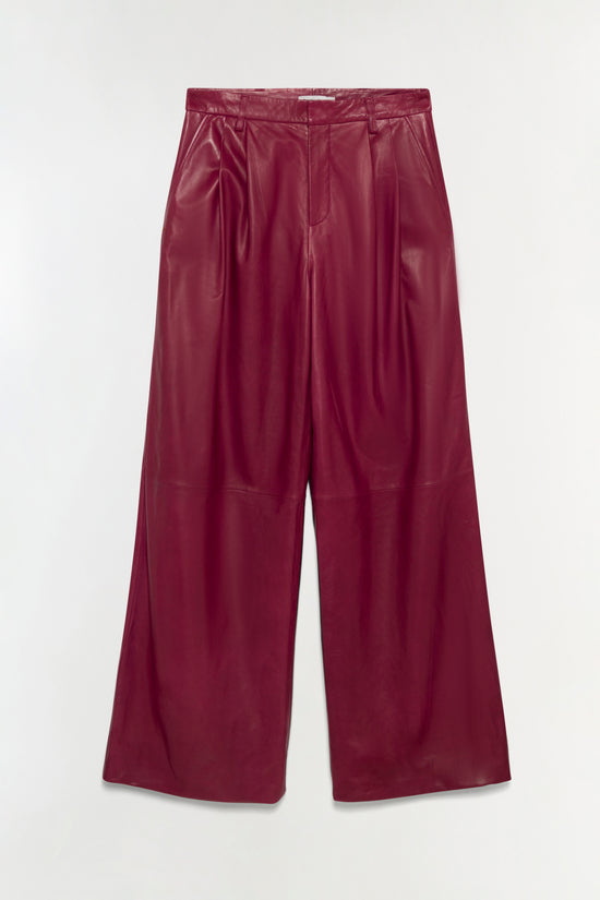 Kobie Wide Leg Leather Pant