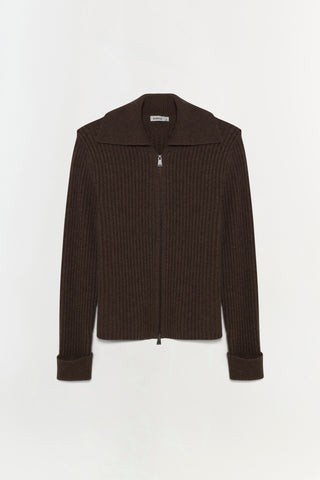 Geoff Cashmere Zip Up Jacket