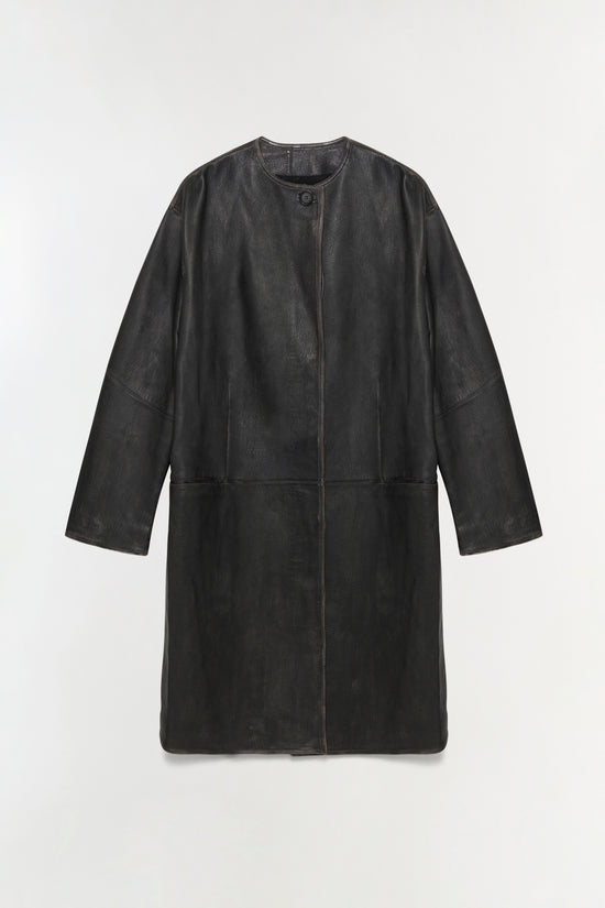 Autumn Full Length Leather Jacket