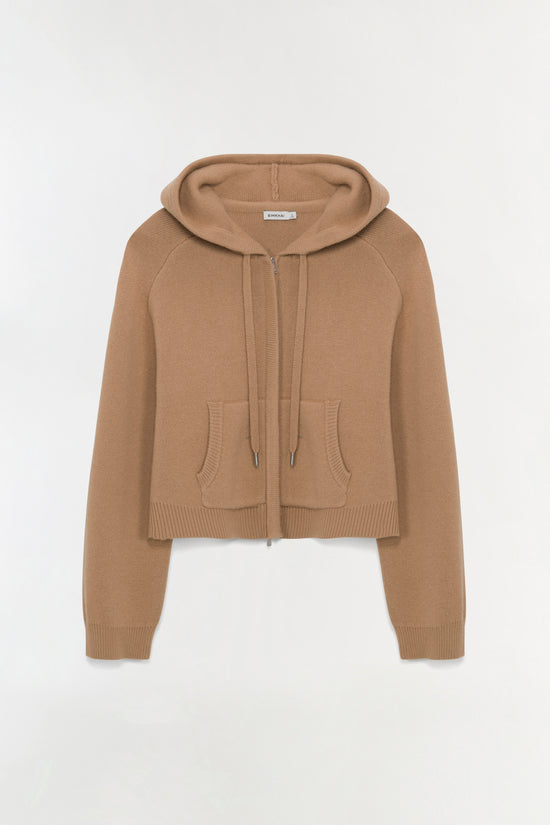 Dakota Wool Cropped Hoodie