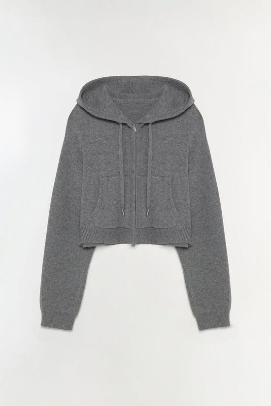 Dakota Wool Cropped Hoodie